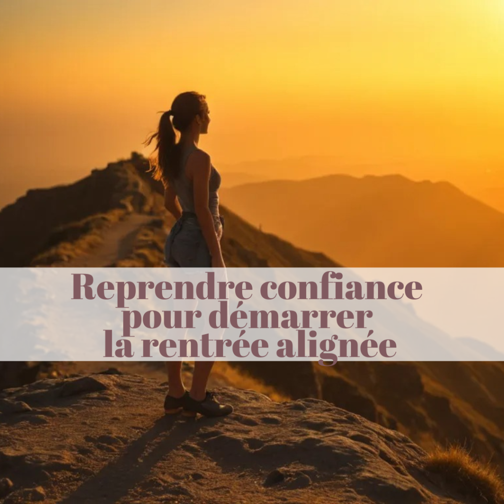 Reprendre confiance pour démarrer la rentrée alignée